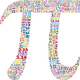 Pi symbol with pi written inside.